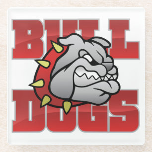 Mason Bulldogs #5 Glass Coaster