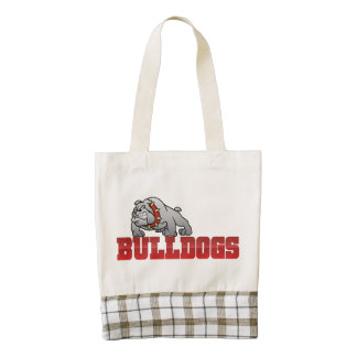 Mason Bulldogs #8 Zazzle HEART Tote Bag