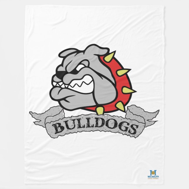 Mason Bulldogs Fleece Blanket (Front)