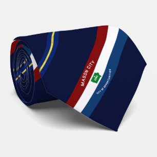 Mason City (Iowa) city flag Neck Tie