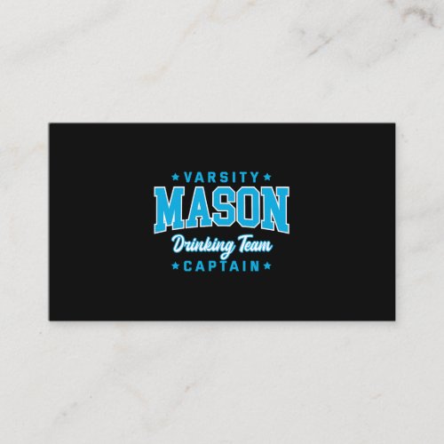 Mason Drinking Team Captain Ohio Craft Beer OH Bre Business Card