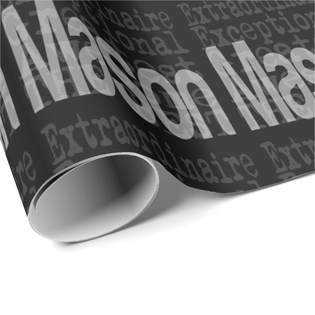 Mason Extraordinaire Wrapping Paper (Roll Corner)