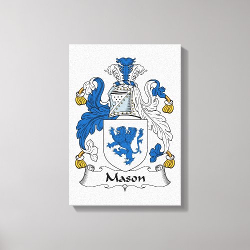Mason Family Crest Canvas Print