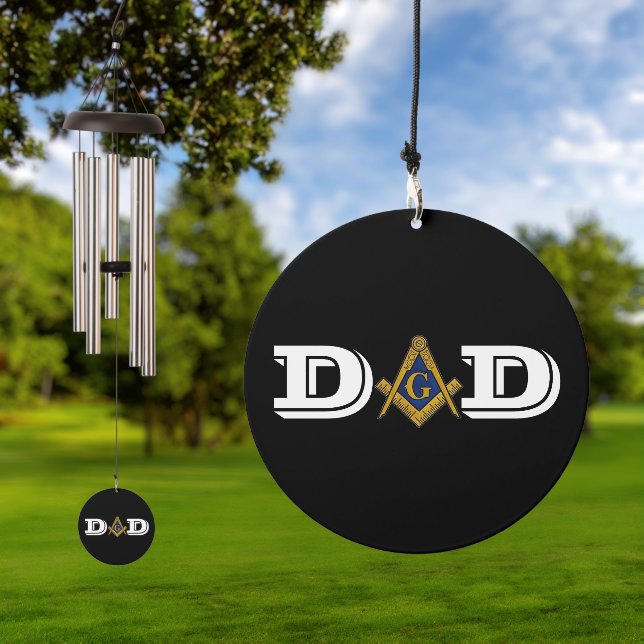Mason Freemasonry Masonic Masonry Freemason Dad Wind Chime (Outdoor)