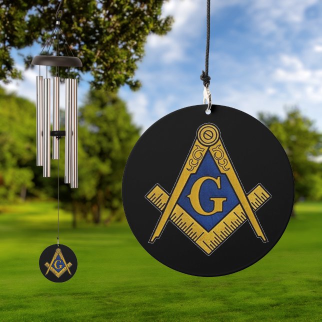 Mason Freemasonry Masonic Masonry Freemason  Wind Chime (Outdoor)