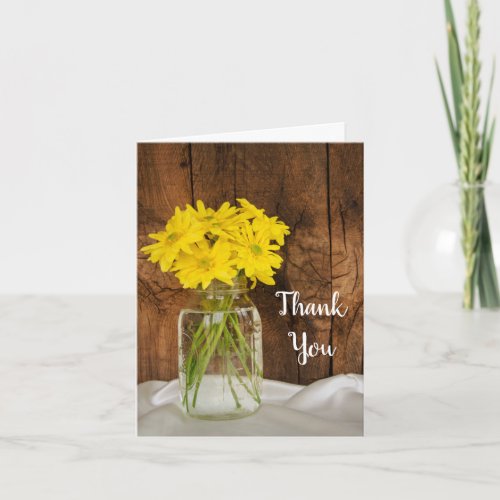 Mason Jar and Daisies Country Bridesmaid Thank You