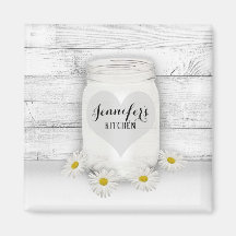 Mason Jar and Daisies