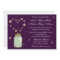 Mason Jar and Fireflies Heart Wedding Invitation