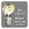 Mason Jar and White Daisies Wedding