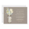 Mason Jar and Wildflowers Wedding Invitations