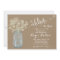 Mason Jar Baby's Breath Bridal Shower Invitation