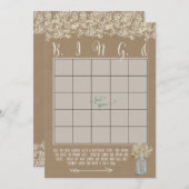 Mason Jar Baby's Breath Shower Bingo Cards (Front/Back)