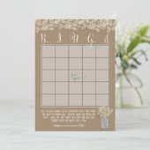 Mason Jar Baby's Breath Shower Bingo Cards (Standing Front)