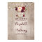 Mason Jar Burgundy Floral Wedding Welcome Sign