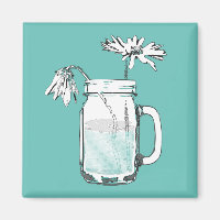 mason jar daisies