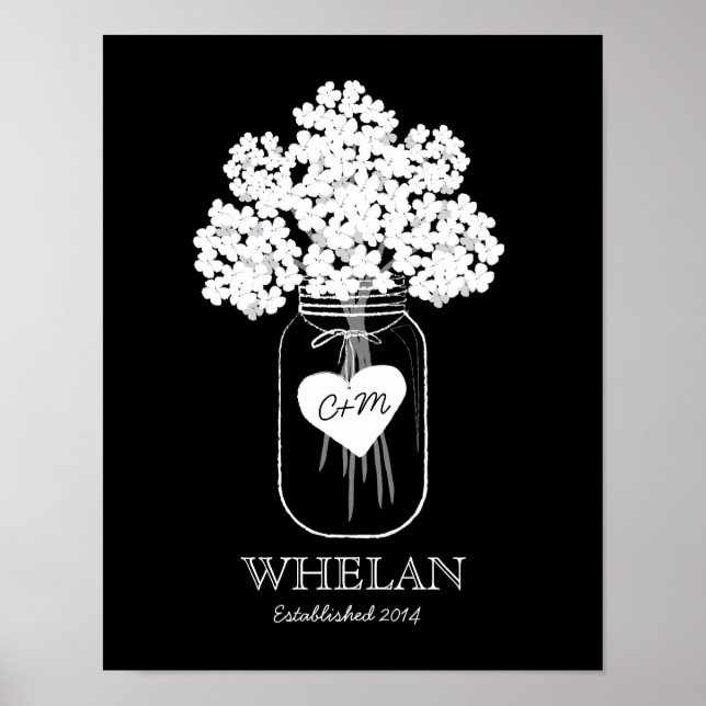 Mason Jar Family Established Marriage Poster (Front)