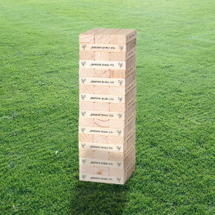 Mason Jar Family Fun Personalized Topple Tower