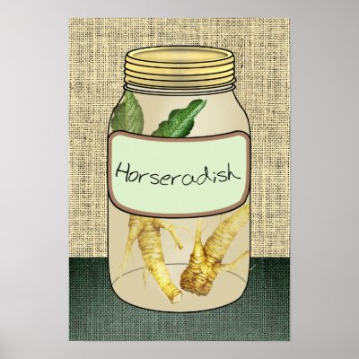 Mason Jar Filled with Horseradish