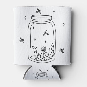 Mason Jar Fireflies Can Cozy Cooler