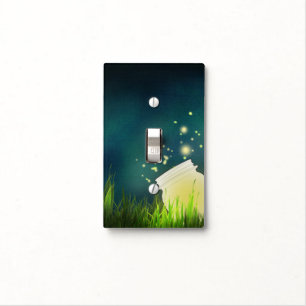 Mason Jar & Fireflies Night Light Switch Cover