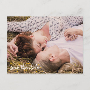 Mason Jar & Fireflies Rustic Wedding Save the Date Announcement Postcard