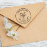 Mason Jar Flowers | Create Your Own Return Address Rubber Stamp