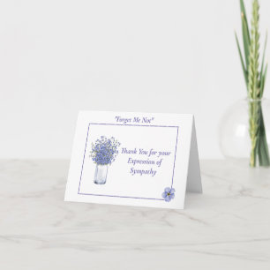 Mason Jar Forget-Me-Not Card
