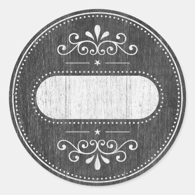 Mason Jar label - chalkboard series (Front)