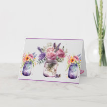 Mason Jar Melody - Customizable Mother's Day Card