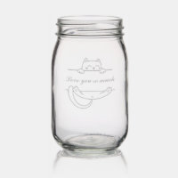 Mason Jar Mug | Personalized Cat Design