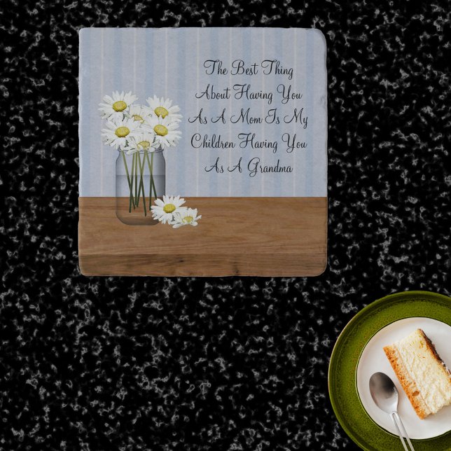 Mason Jar Of Daisies Mother's Day  Trivet (Creator Uploaded)