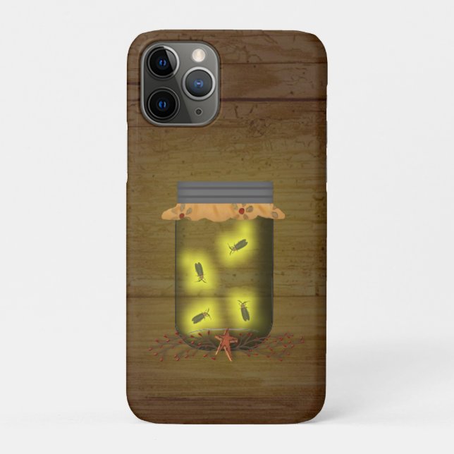 Mason Jar Of Fireflies Case-Mate iPhone Case (Back)