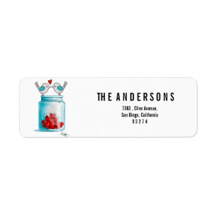 Mason Jar of Love Label