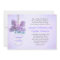 mason jar & purple lilac bunch wedding invitation