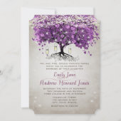 Mason Jar Radiant Purple Wedding Invitation (Front)
