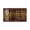 Mason Jar Stamp on Dark Wood Plank
