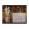 Mason Jar Stamp RSVP on Dark Wood Plank