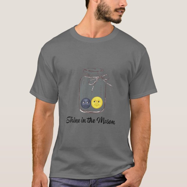 Mason Jar Sunshine Happy T-Shirt (Front)