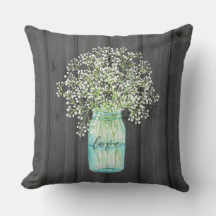 MASON JAR THROW PILLOW