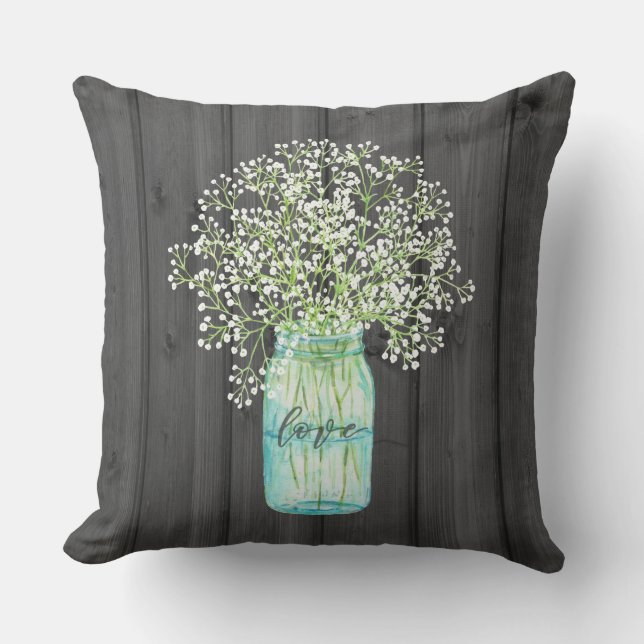 MASON JAR THROW PILLOW (Front)