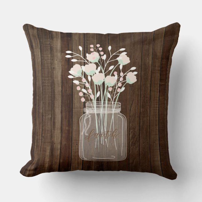 MASON JAR THROW PILLOW (Front)
