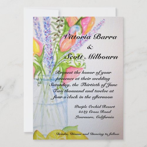 Mason Jar Wedding Invitation #2