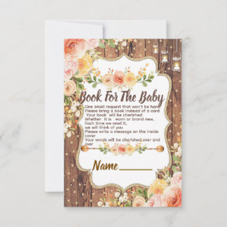 Mason Jar with a rustic flowers book for the card