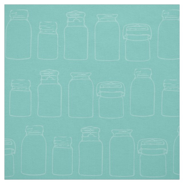 Mason Jars Canning Jar Pattern Fabric (Swatch)