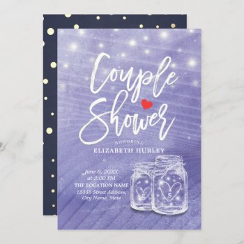Mason Jars Couple Shower Wedding Shower Invitation by ReadyCardCard at Zazzle