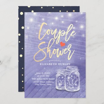 Mason Jars Couple Shower Wedding Shower Invitation by ReadyCardCard at Zazzle