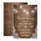 Mason Jars Lights Rustic Wood Lace Bridal Shower