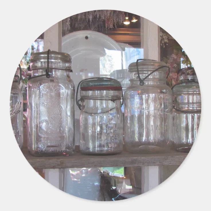 Mason Jars Sticker Zazzle