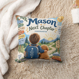 Mason Kindergarten Adventure Throw Pillow