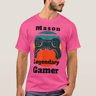 Mason Legendary Gamer Video Game Player Controller T-Shirt